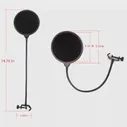Поп-фильтр для микрофона Maono AU-B00 (Black) гибкий держатель защита от внешних шумов и помех (art.: 3920b24e1f318)