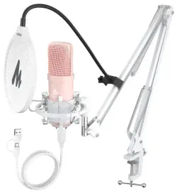 USB микрофон Maono AU A04E Pink Конденсаторный-0