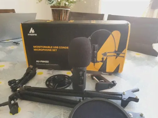 🛍 Кардиоидный конденсаторный микрофон MAONO PM422 с USB-кабелем, 192 кГц24 бит