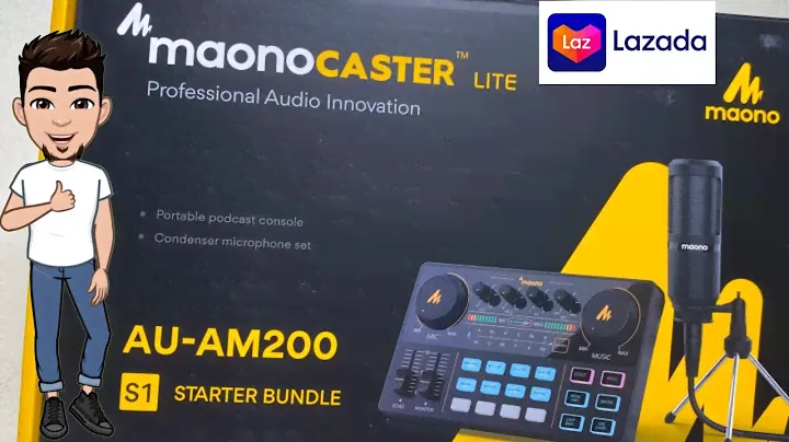 Unboxing Maono Caster Lite AU-AM 200 || #MaonocasterliteS1  Maono Caster Lite S1 Starter Bundle