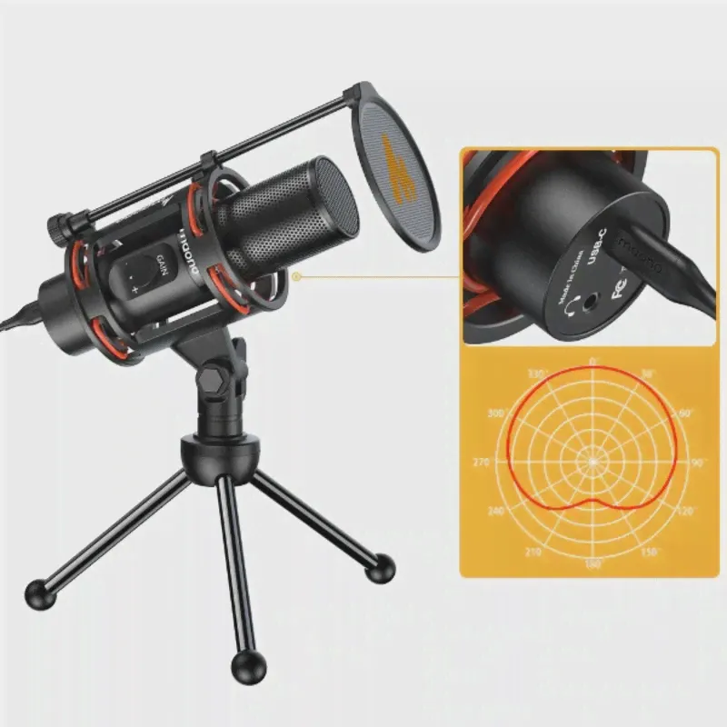 Микрофон Maono AU-PM471TS (Black) кардиоидный конденсаторный для стрима для подкаста домашняя студия (art.: 3920bcafcfe53)