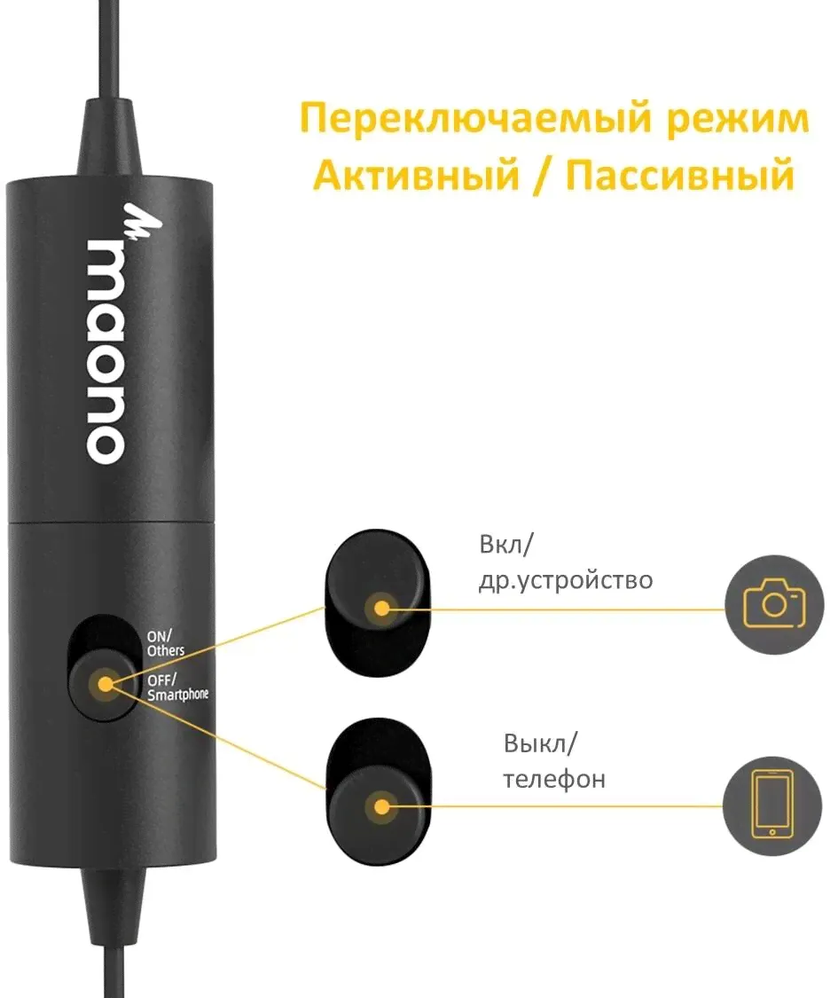 Maono Петличный микрофон Maono AU-200 микрофон-4