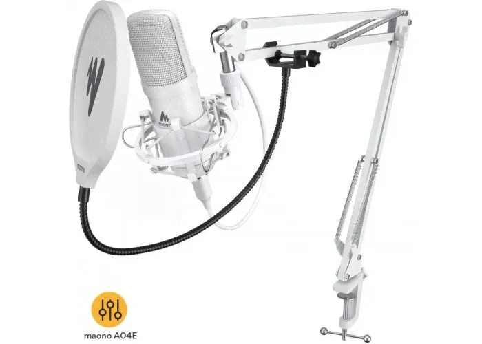 Maono AU-A04E (white) USB микрофон конденсаторный-0